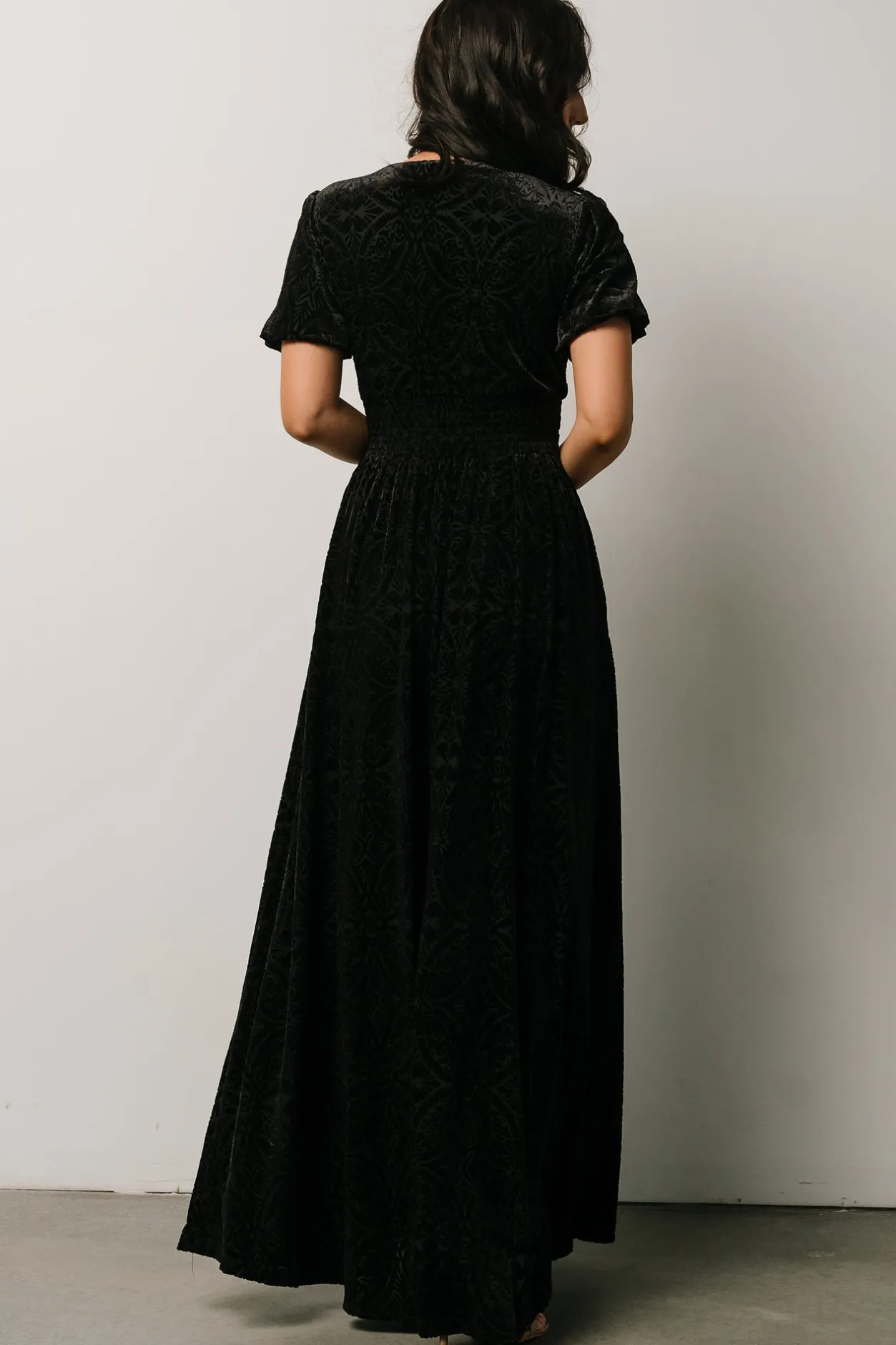 Sale Baltic Born Leslie Velvet Maxi Dress | Black