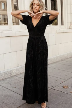 Sale Baltic Born Leslie Velvet Maxi Dress | Black