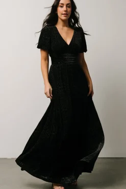 Sale Baltic Born Leslie Velvet Maxi Dress | Black