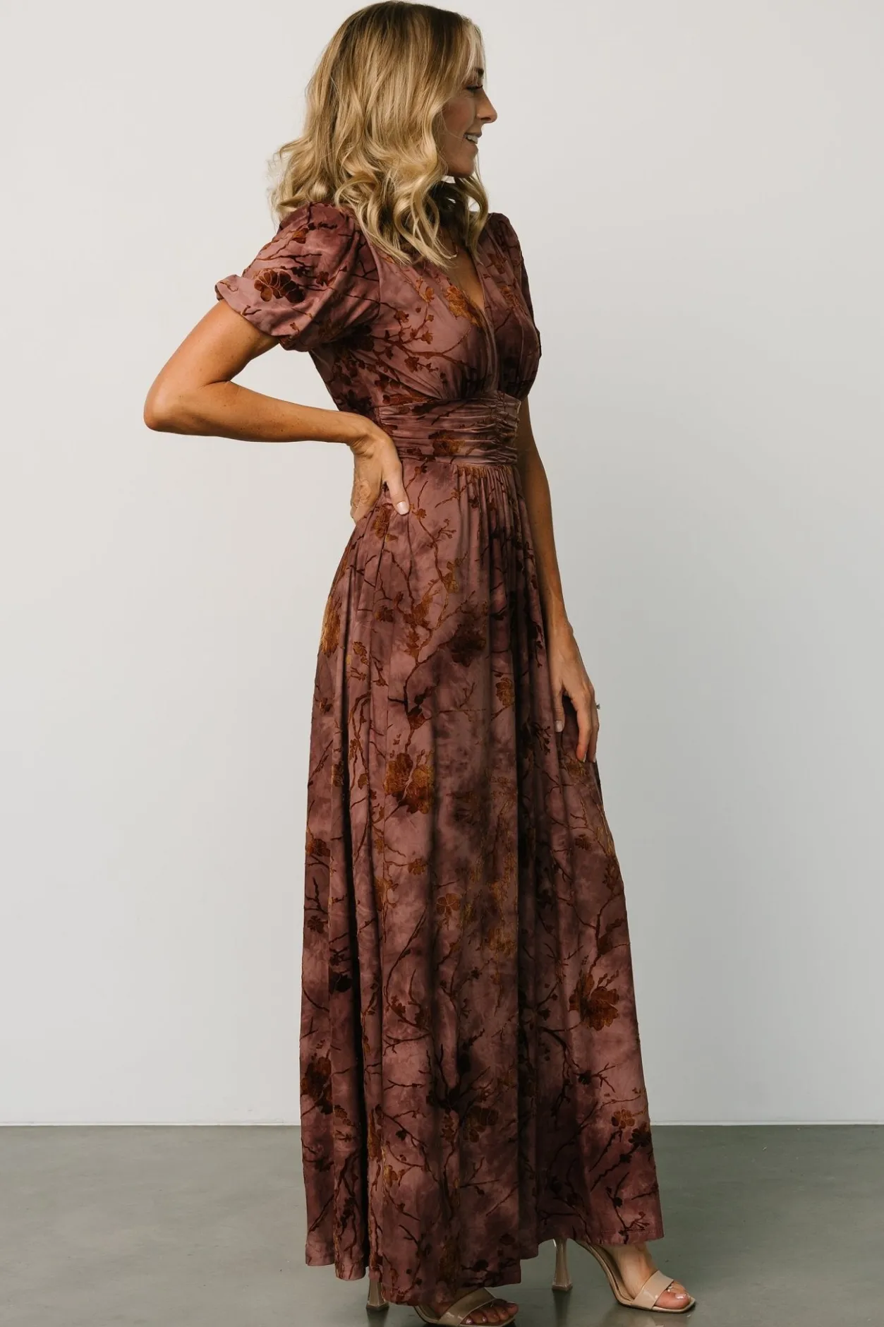 Fashion Baltic Born Leslie Velvet Maxi Dress | Dusty Clove DustyClove
