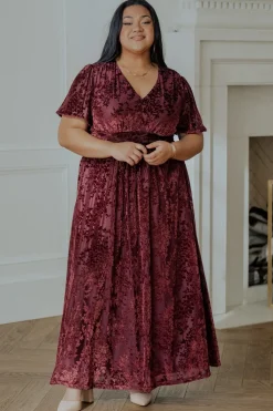 Online Baltic Born Leslie Velvet Maxi Dress | Mulberry