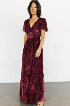 Online Baltic Born Leslie Velvet Maxi Dress | Mulberry