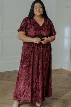 Online Baltic Born Leslie Velvet Maxi Dress | Mulberry