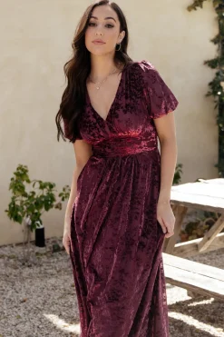 Online Baltic Born Leslie Velvet Maxi Dress | Mulberry