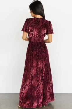 Online Baltic Born Leslie Velvet Maxi Dress | Mulberry