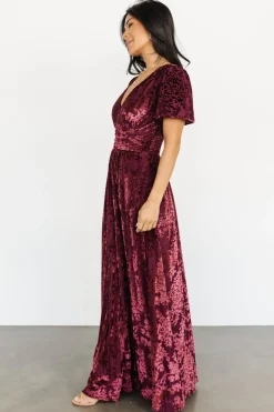 Online Baltic Born Leslie Velvet Maxi Dress | Mulberry