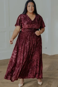 Online Baltic Born Leslie Velvet Maxi Dress | Mulberry