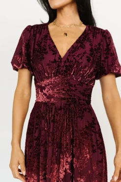 Online Baltic Born Leslie Velvet Maxi Dress | Mulberry