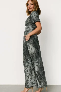 Online Baltic Born Leslie Velvet Maxi Dress | Slate Blue SlateBlue