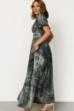 Online Baltic Born Leslie Velvet Maxi Dress | Slate Blue SlateBlue