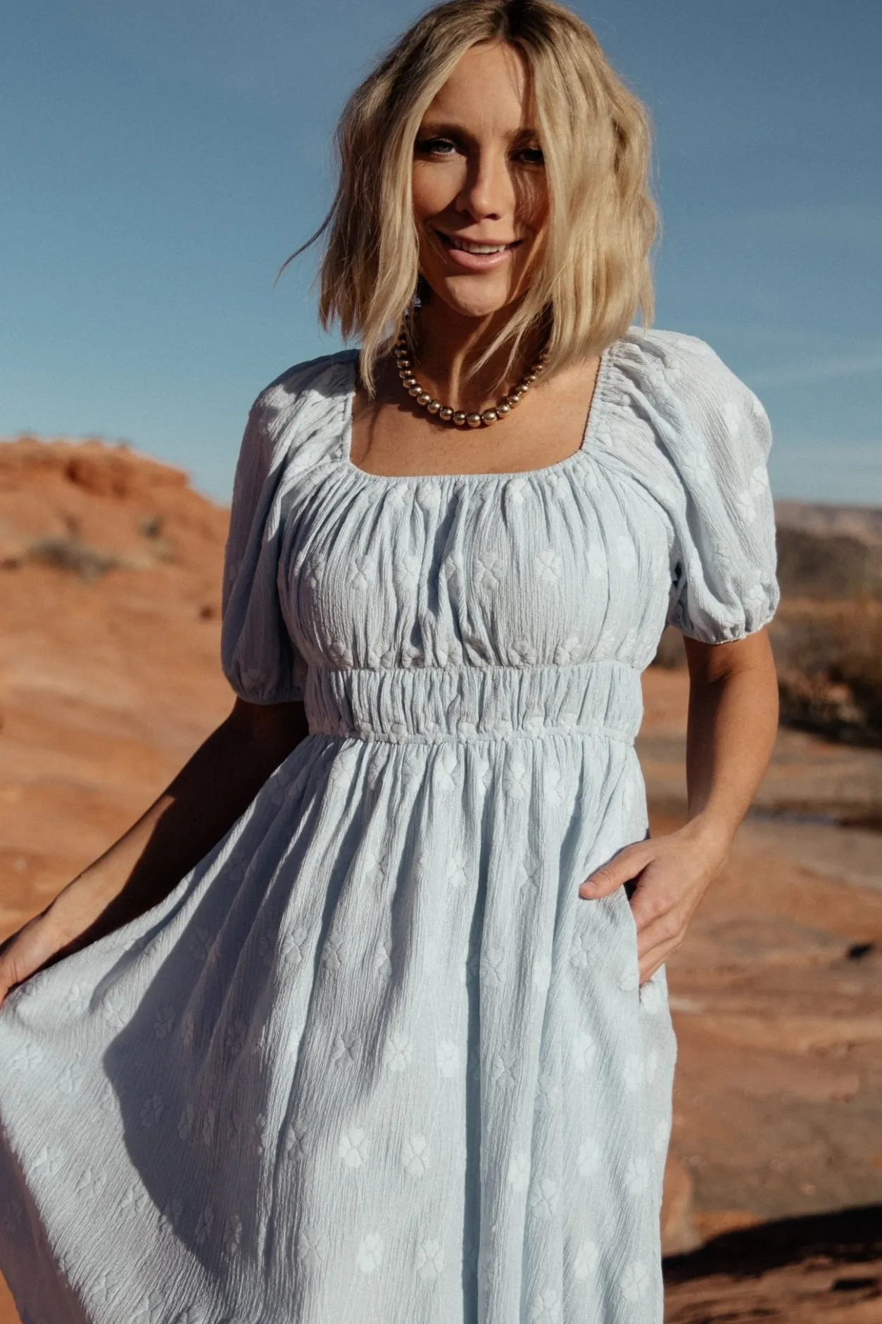 Discount Baltic Born Lexington Short Dress | Blue