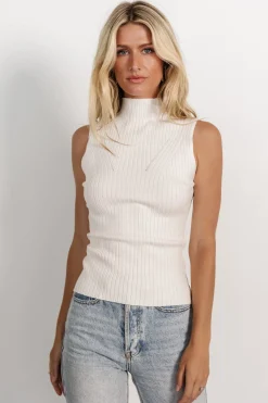 Hot Baltic Born Lia Ribbed Tank Top | Off White OffWhite