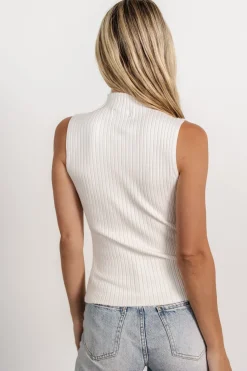 Hot Baltic Born Lia Ribbed Tank Top | Off White OffWhite
