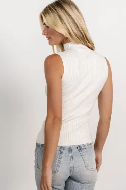 Hot Baltic Born Lia Ribbed Tank Top | Off White OffWhite