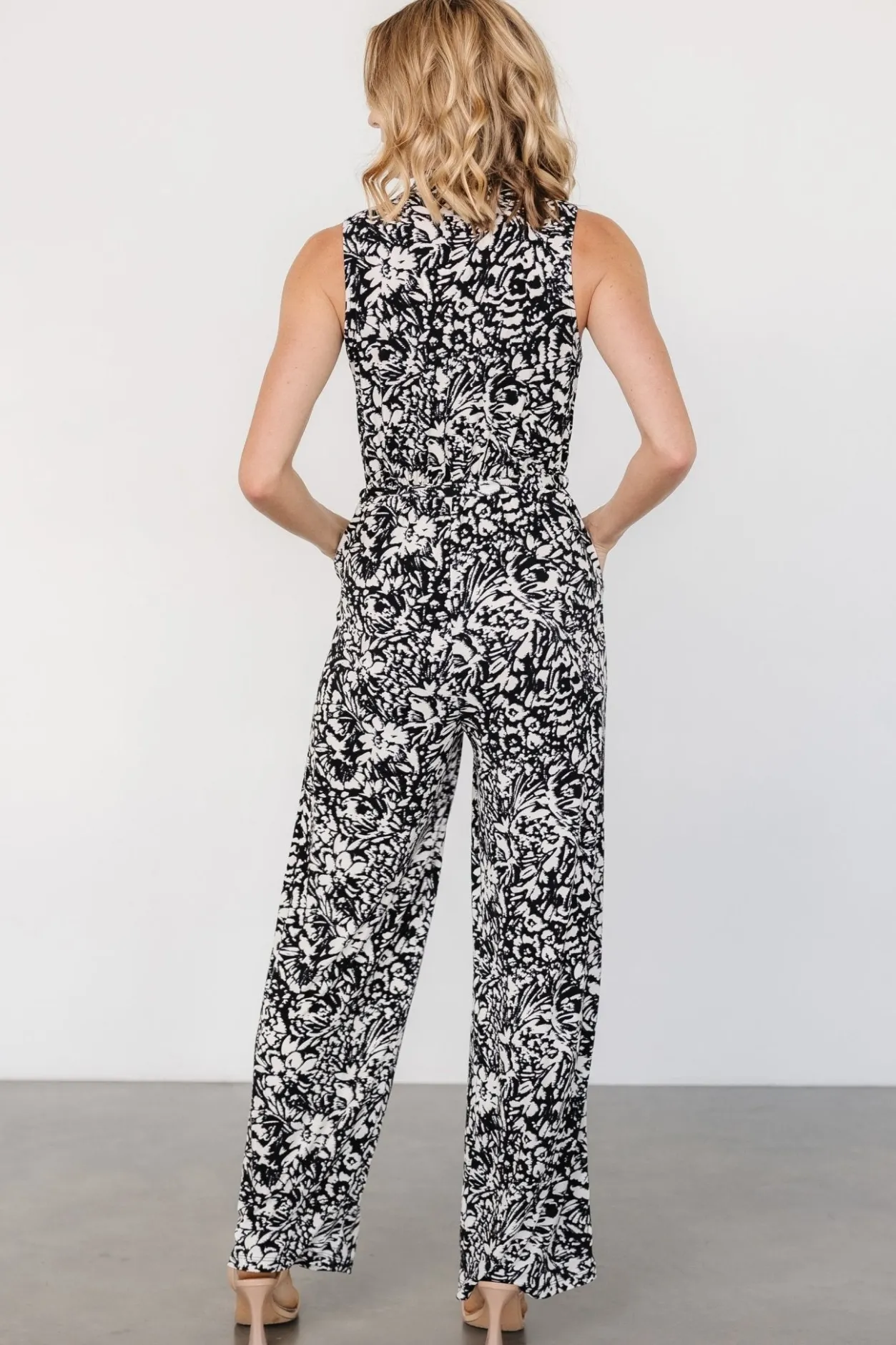 Outlet Baltic Born Liesl Jumpsuit | Black + Cream Print Black+CreamPrint