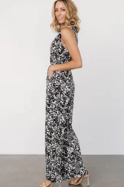 Outlet Baltic Born Liesl Jumpsuit | Black + Cream Print Black+CreamPrint