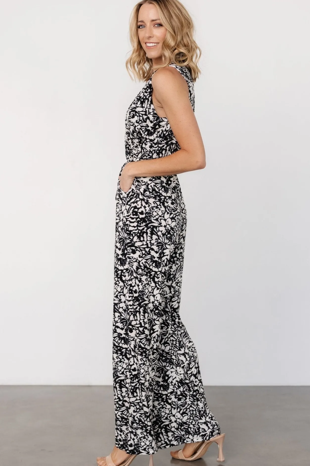 Outlet Baltic Born Liesl Jumpsuit | Black + Cream Print Black+CreamPrint