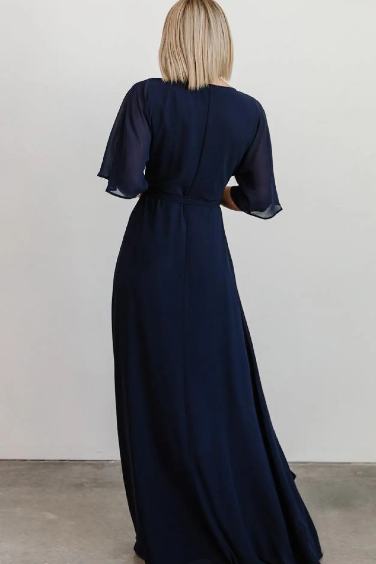 New Baltic Born Lilly Wrap Maxi Dress | Navy