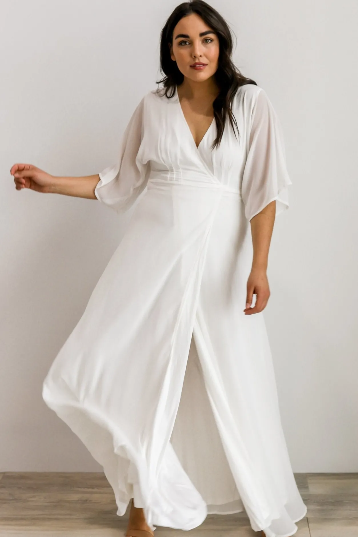 Clearance Baltic Born Lilly Wrap Maxi Dress | Off White OffWhite
