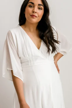 Clearance Baltic Born Lilly Wrap Maxi Dress | Off White OffWhite