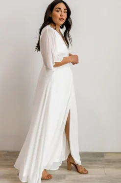 Clearance Baltic Born Lilly Wrap Maxi Dress | Off White OffWhite