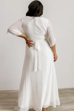 Clearance Baltic Born Lilly Wrap Maxi Dress | Off White OffWhite