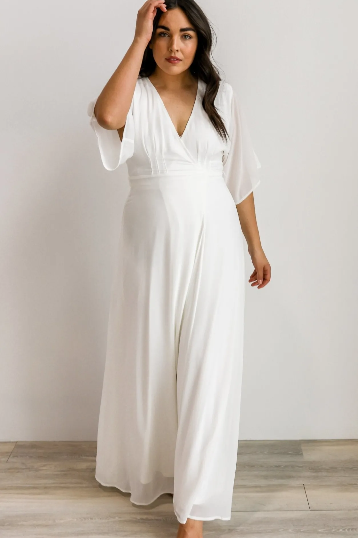 Clearance Baltic Born Lilly Wrap Maxi Dress | Off White OffWhite