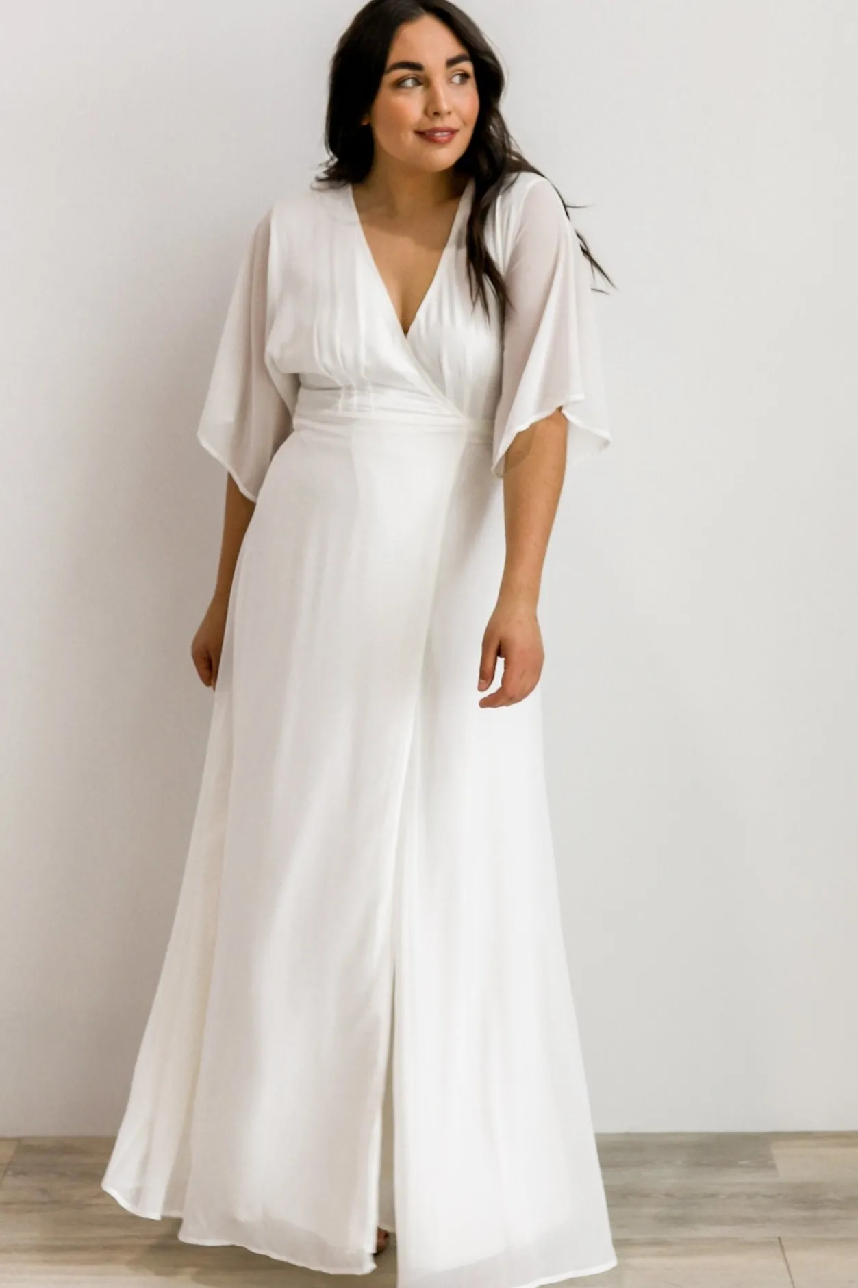 Clearance Baltic Born Lilly Wrap Maxi Dress | Off White OffWhite