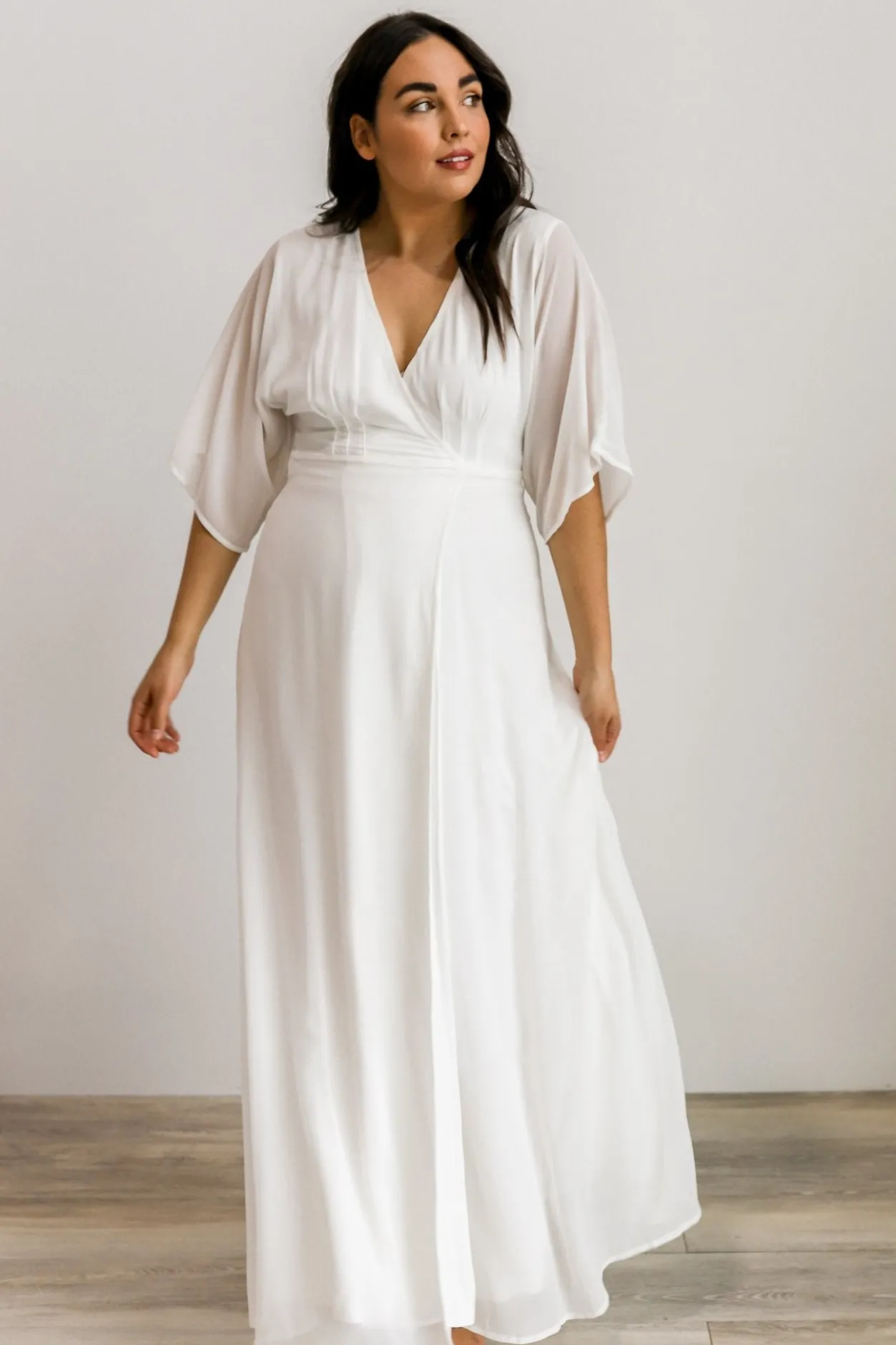 Clearance Baltic Born Lilly Wrap Maxi Dress | Off White OffWhite