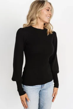 Outlet Baltic Born Lilou Rib Knit Sweater | Black