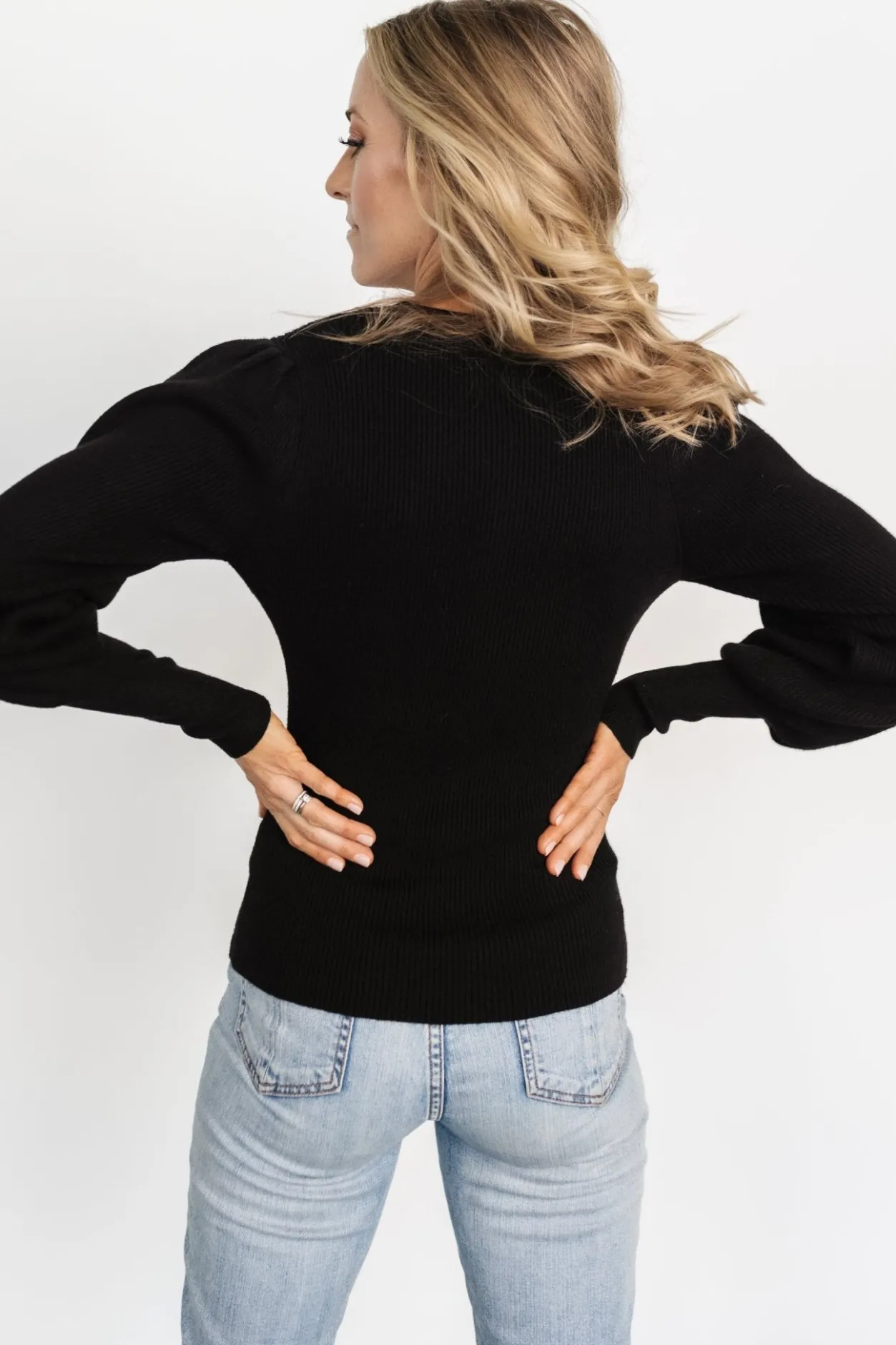 Outlet Baltic Born Lilou Rib Knit Sweater | Black