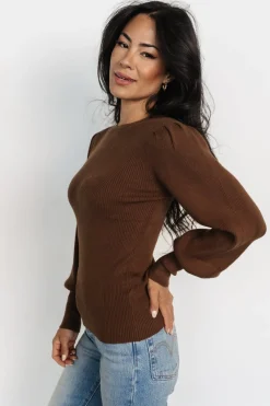 Fashion Baltic Born Lilou Rib Knit Sweater | Brown