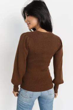 Fashion Baltic Born Lilou Rib Knit Sweater | Brown