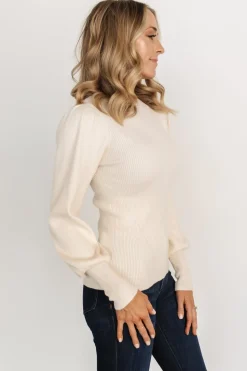 Hot Baltic Born Lilou Rib Knit Sweater | Ivory