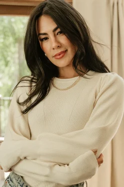 Hot Baltic Born Lilou Rib Knit Sweater | Ivory