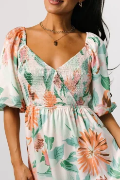 New Baltic Born Lina Satin Dress | Multi Print MultiPrint