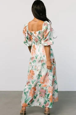 New Baltic Born Lina Satin Dress | Multi Print MultiPrint