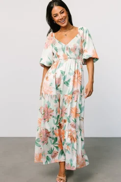 New Baltic Born Lina Satin Dress | Multi Print MultiPrint