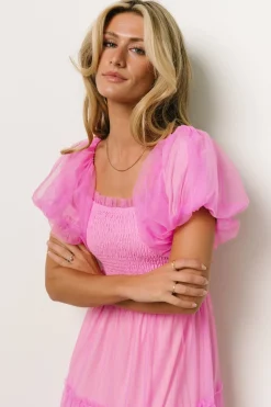 Outlet Baltic Born Liv Tulle Midi Dress | Pink