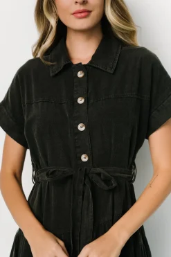 Hot Baltic Born Logan Button Up Dress | Black