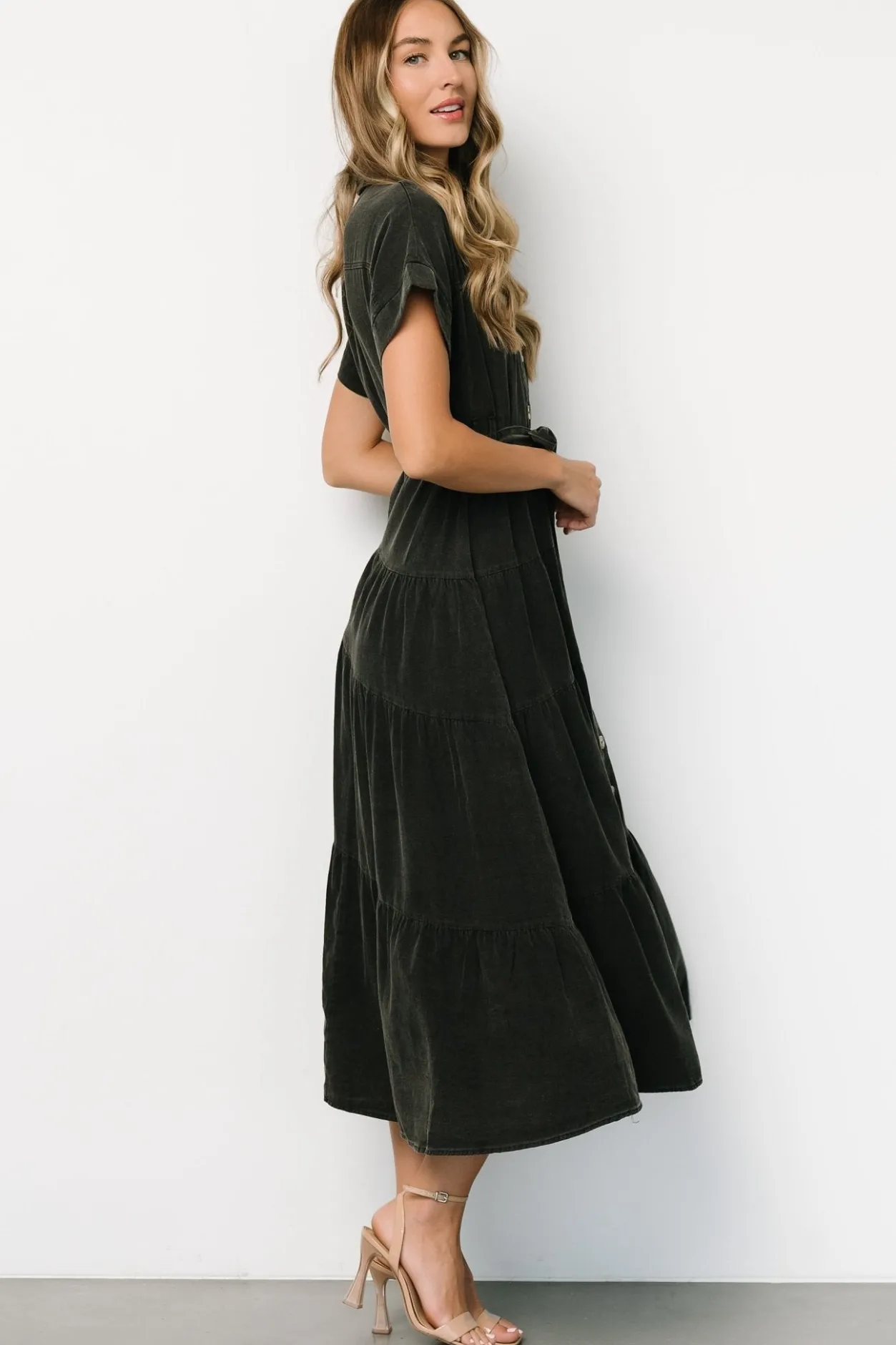Hot Baltic Born Logan Button Up Dress | Black