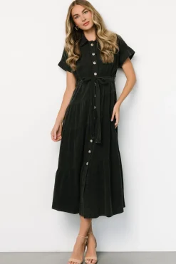 Hot Baltic Born Logan Button Up Dress | Black