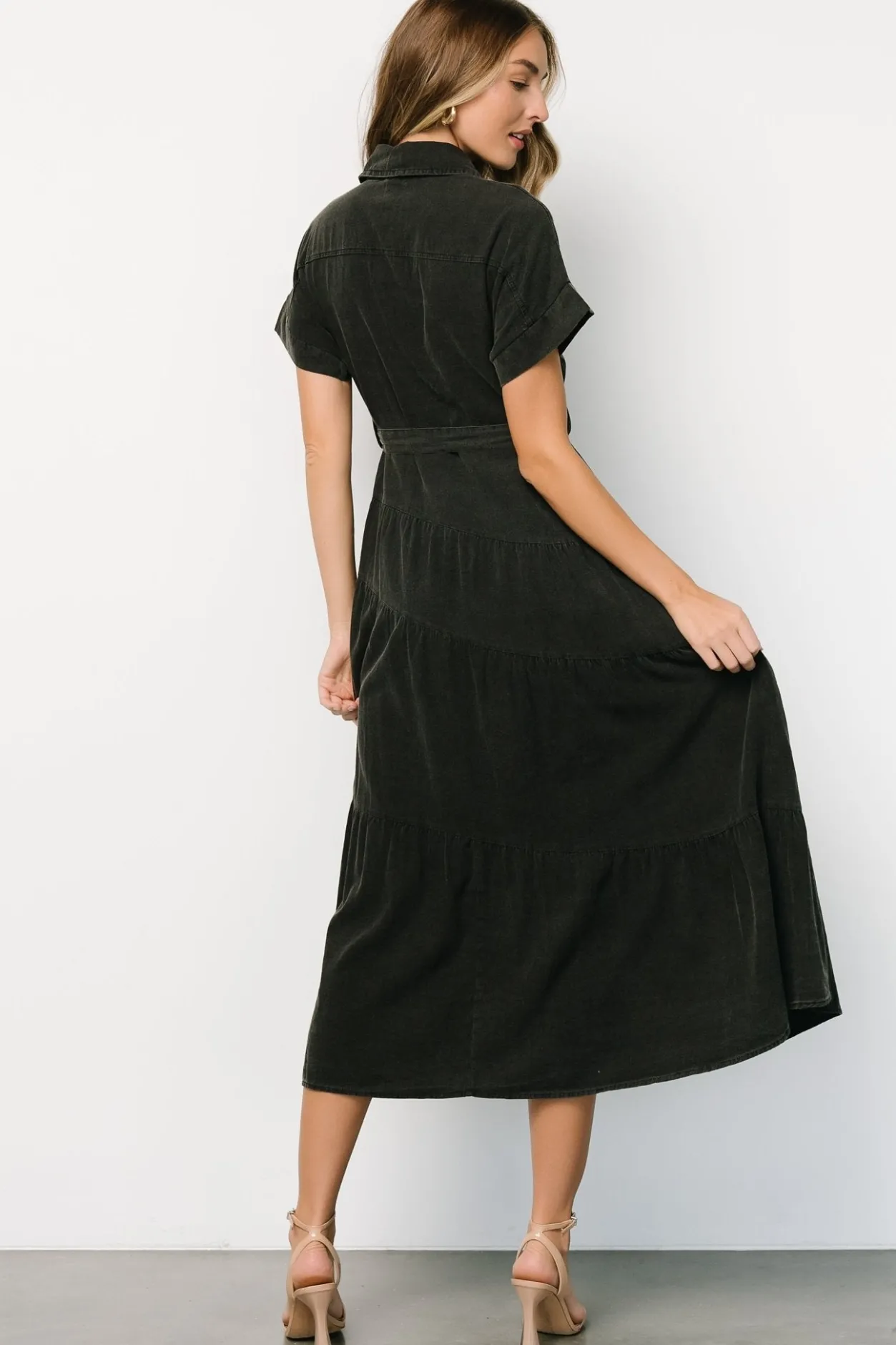Hot Baltic Born Logan Button Up Dress | Black