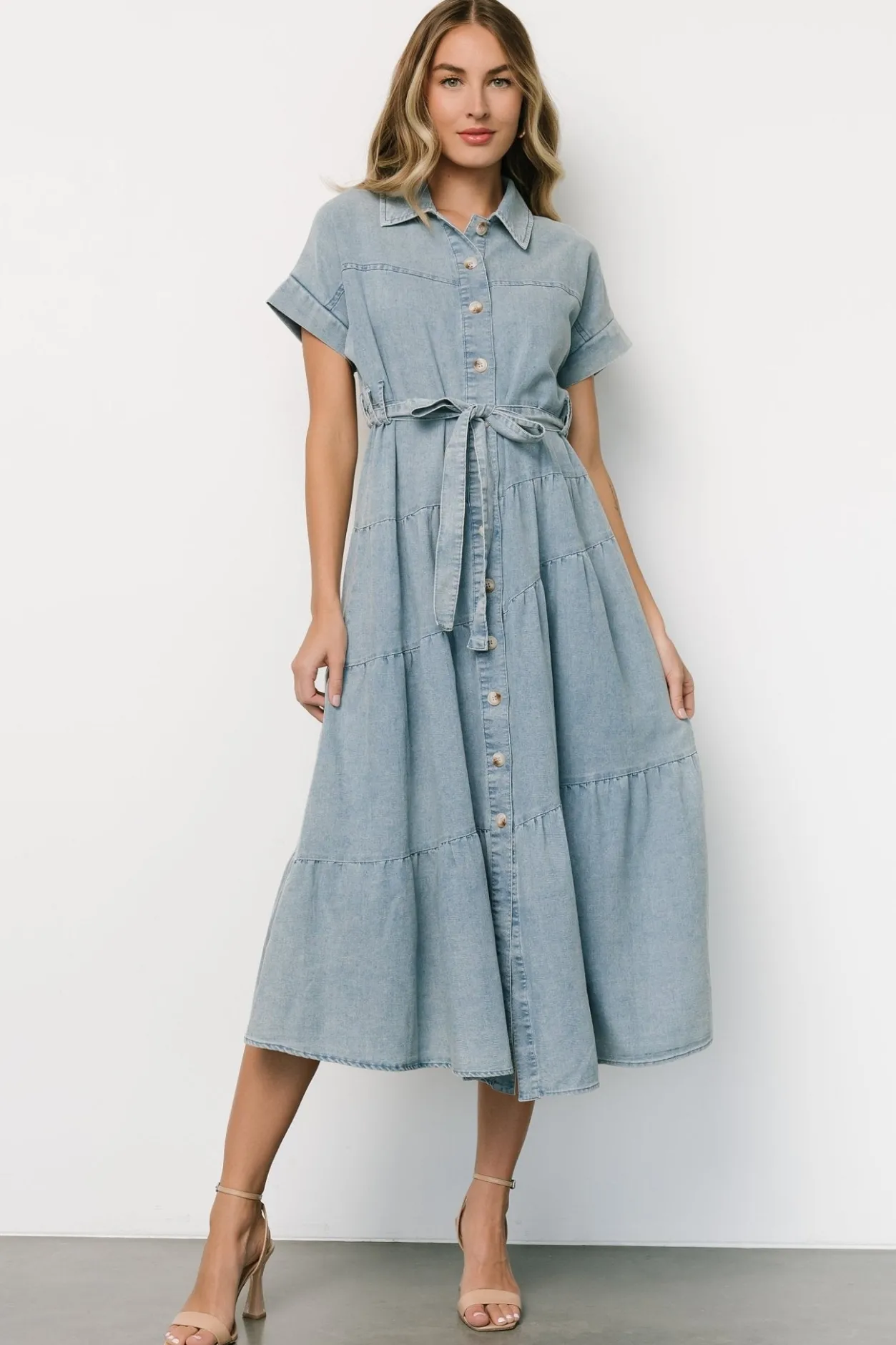 Discount Baltic Born Logan Button Up Dress | Denim