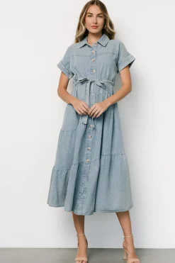 Discount Baltic Born Logan Button Up Dress | Denim