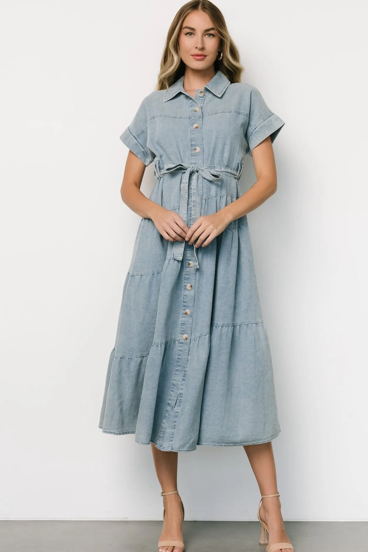 Discount Baltic Born Logan Button Up Dress | Denim