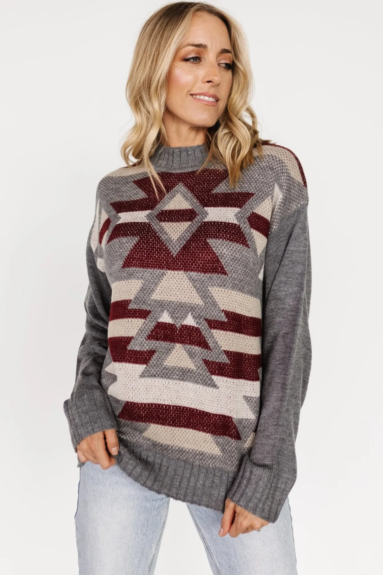 New Baltic Born Lolo Knit Sweater | Gray Multi GrayMulti
