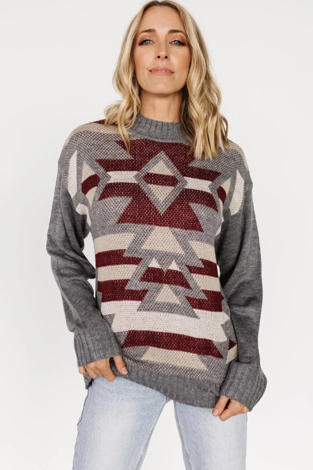 New Baltic Born Lolo Knit Sweater | Gray Multi GrayMulti