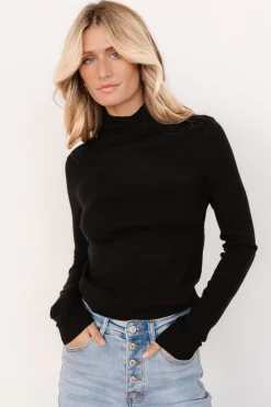 Fashion Baltic Born Lorelai Turtleneck Sweater Top | Black