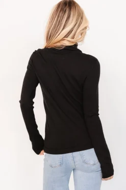 Fashion Baltic Born Lorelai Turtleneck Sweater Top | Black